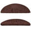 Carpet Stair Treads Brown 56x17x3 cm