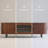 TV Stand for TVs up to  With Glass Flip Doors, LED Lights & Hidden Power Strip-1301896501