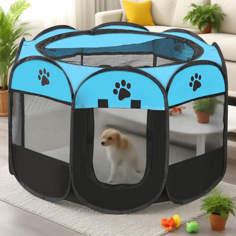 Grand parc portatif pour chien