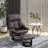 Comfortable 360° Swivel Recliner Chair with Footstool for Relaxation  30" W x 31.5" D x 40.25" H. Reclining Size: 44" L x 31" W x 36.25" H. Assembly required.-1506768525