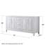 Daria 71'' W Double Bathroom Vanity Base-983284313