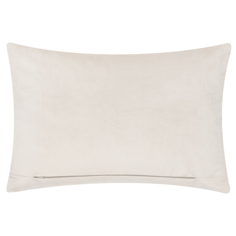 Brook Floral Rectangular Throw Pillow Cover, White