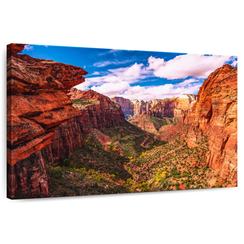 Vue sur la montagne du parc national Alvord Zion, H 8 po x l 12 po