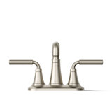 Tone Two-Handle Centerset Bathroom Sink Faucet with Clicker Drain, 1.0 GPM