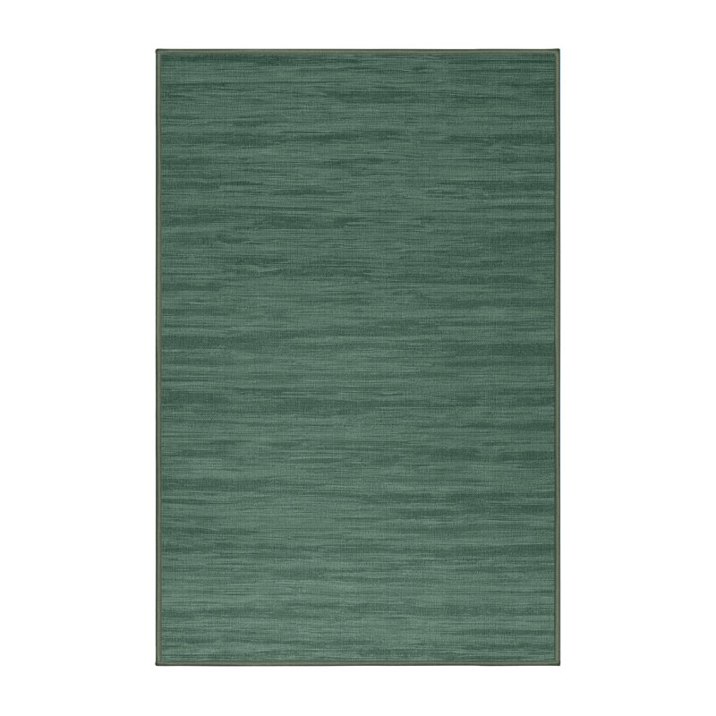 Tapis vert uni lavable à la machine, Rectangulaire 2 pi x 3 pi