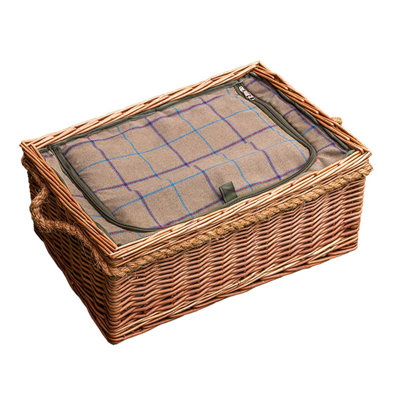 Wicker Picnic Basket with Fitted Cooler