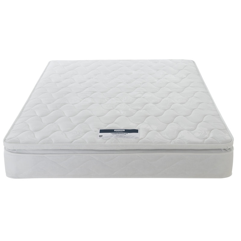 Layezee Pillow Top Open Coil Mattress, Double (4'6)