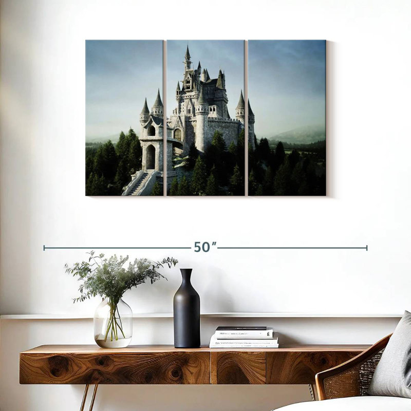 Château de conte de fées Lilie, H 24 po x l 38 po