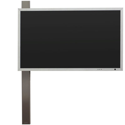 Props Silver Wall Mount for LCD/Plasma/LED with Shelving, Holds up to 35 kg