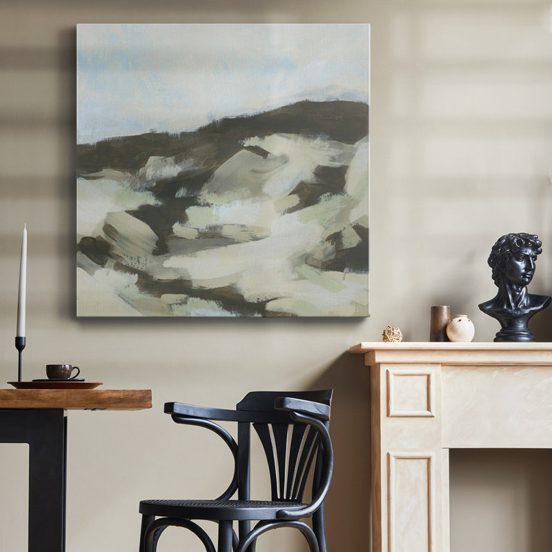 «Neutral Dune II», toile tendue avec châssis de qualité supérieure - prête à être accrochée