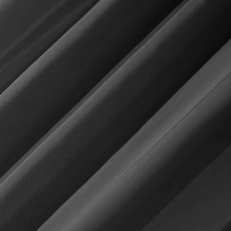 Panneau de rideau diaphane avec œillets Caspian, l 59 po x L 63 po, Noir