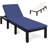 Towley Outdoor Metal Single chaise with Cushions-1527906204