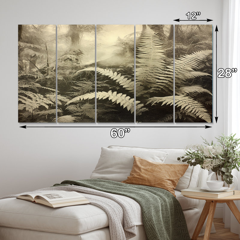 Farmhouse Plants & Flowers Wall Decor on Metal