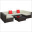 Ensemble de canapé modulaire d'extérieur 7 pièces 7 pièces