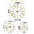  Large 16" Roman Numeral Decorative Wall Clock-1303128696