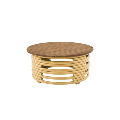 Palm Outdoor Round Teak Coffee Table