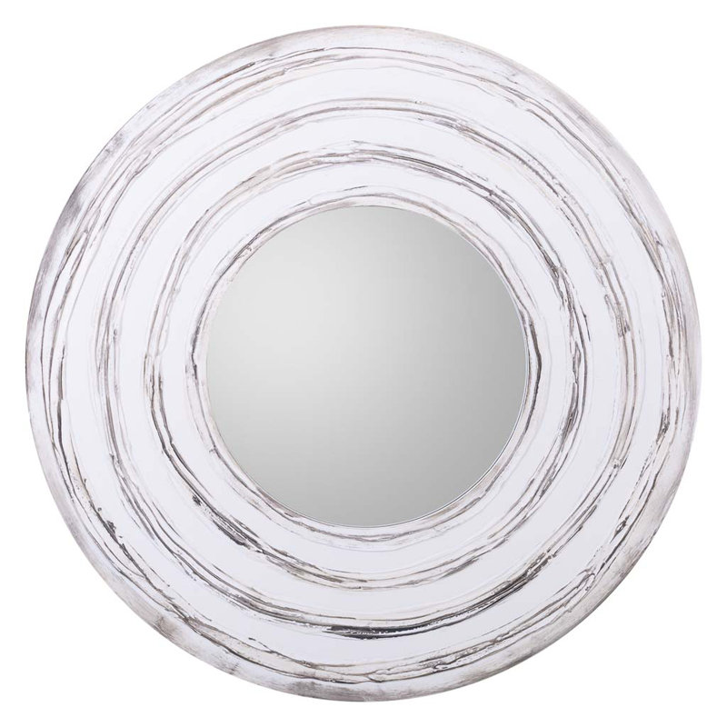 Alpert Wood Flat Wall Mirror
