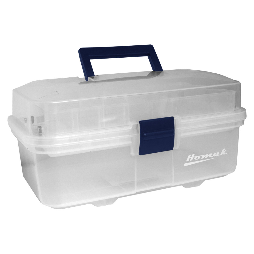 Plastic Transparent 13" Tool Box Homak