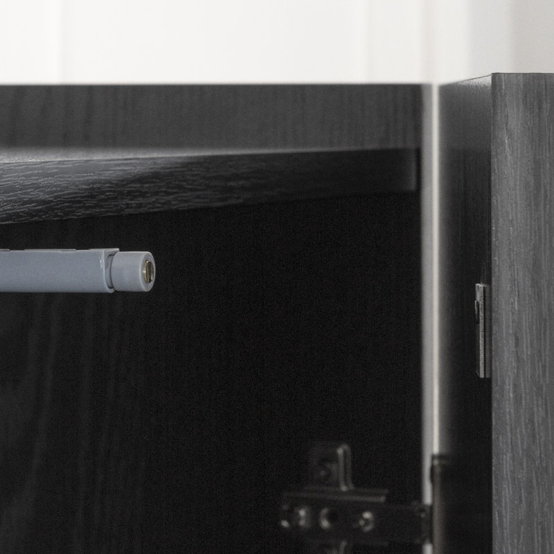 Arum High-Buffet Cabinet, Black Oak