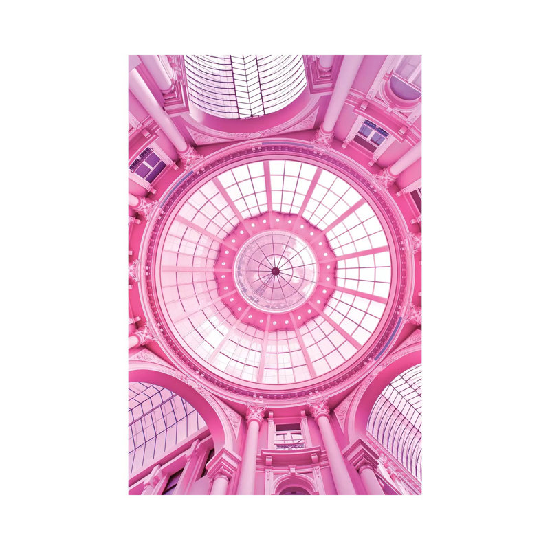 Pink Architecture Monument by Beli - Wrapped Canvas Print, 20.32 cm H x 30.48 cm W