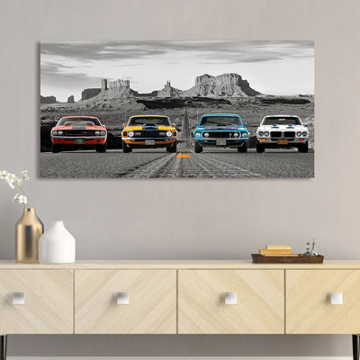 American Bullets (BW) - Wrapped Canvas Print