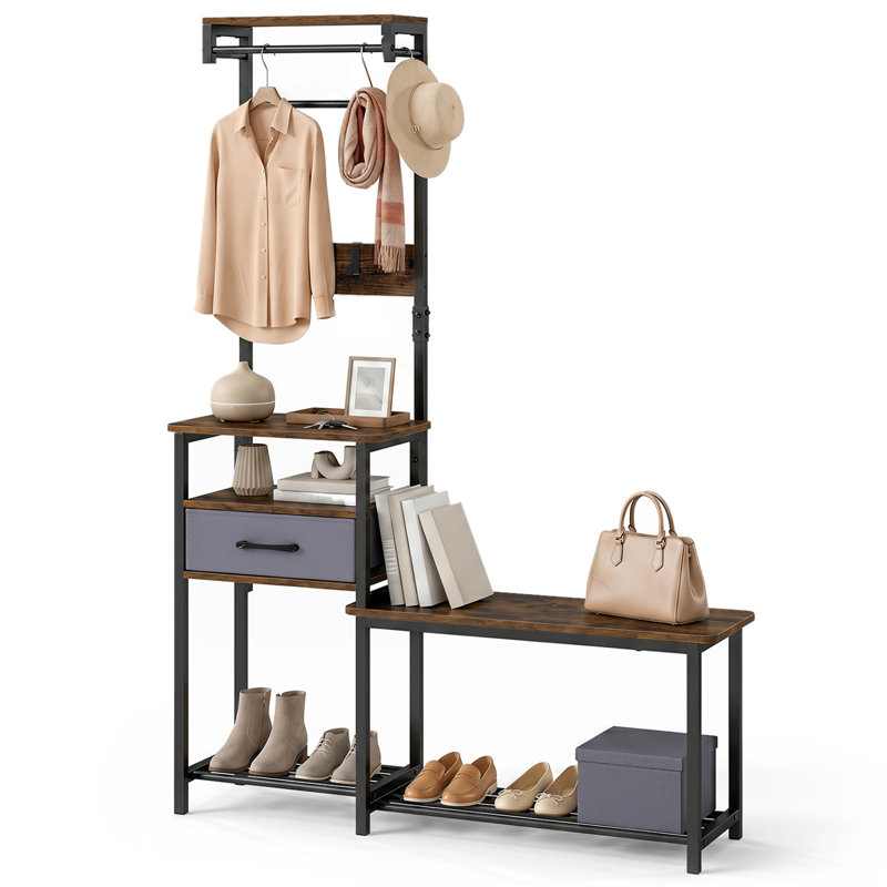 Freestanding 5 - Hook Coat Rack