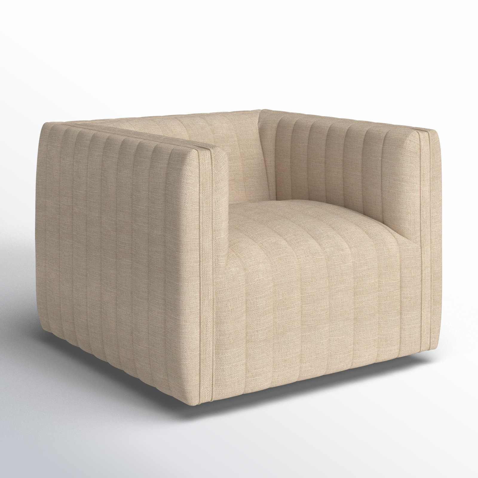Brandt Swivel Patio Lounge Chair, Casa Cream