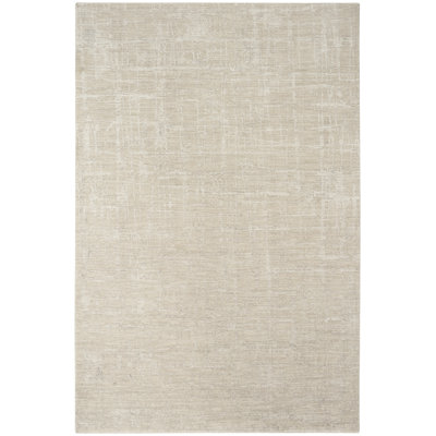 Calvin Klein CK090 Latitude 7'10" x 10'2" Ivory Beige Modern Indoor Rug