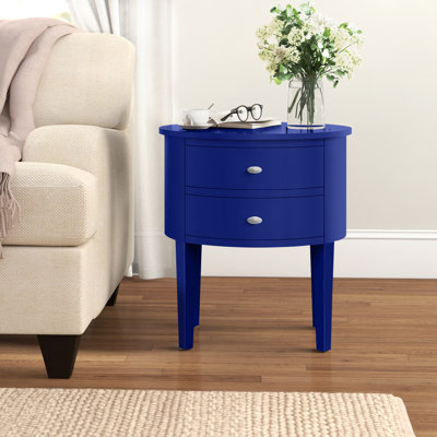 Zaheed Solid Wood 2 - Drawer End Table by Red Barrel Studio