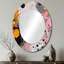 Miroir mural rose et gris-1210282180