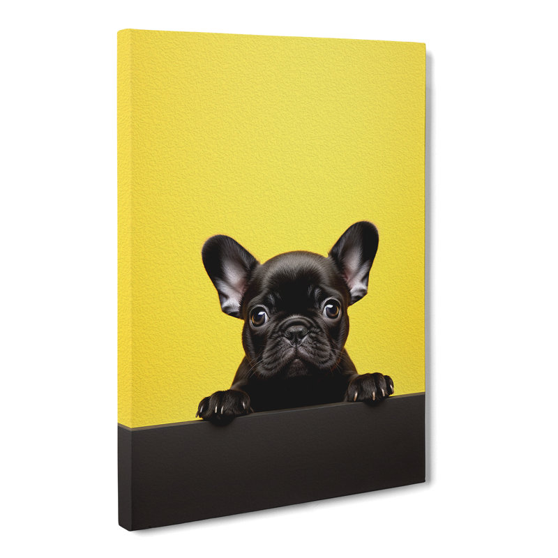 French Bulldog Minimalism - Print, 76cm H x 50cm W x 3cm D