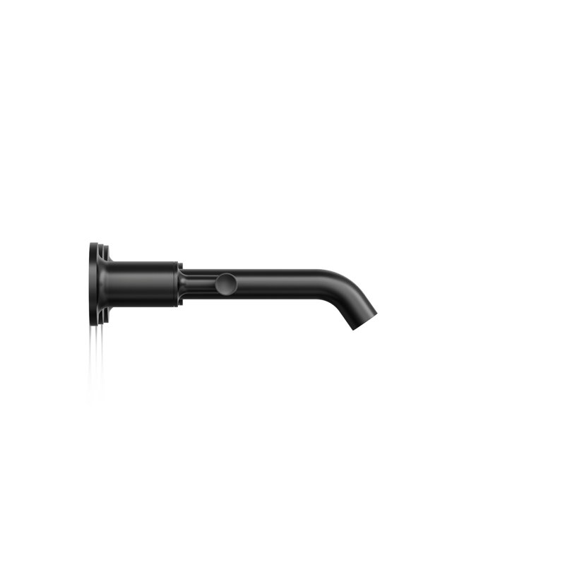 Purist® Wall-Mounted Bathroom Faucet, Lever Handle, Matte Black