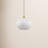 Collina 1-Light Dimmable Globe Glass Pendant-66203351