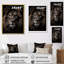 Photographie monochrome Lions II sur toile-67657768-67657771