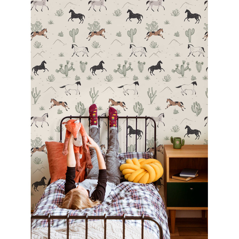 Howdy Horses Peel And Stick Wallpaper