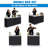 Portable Double Bar Table Set, Mobile Bartender Station With Carrying Case,Standard – 2-Piece Set / Aluminum & Plastic / Portable & Foldable