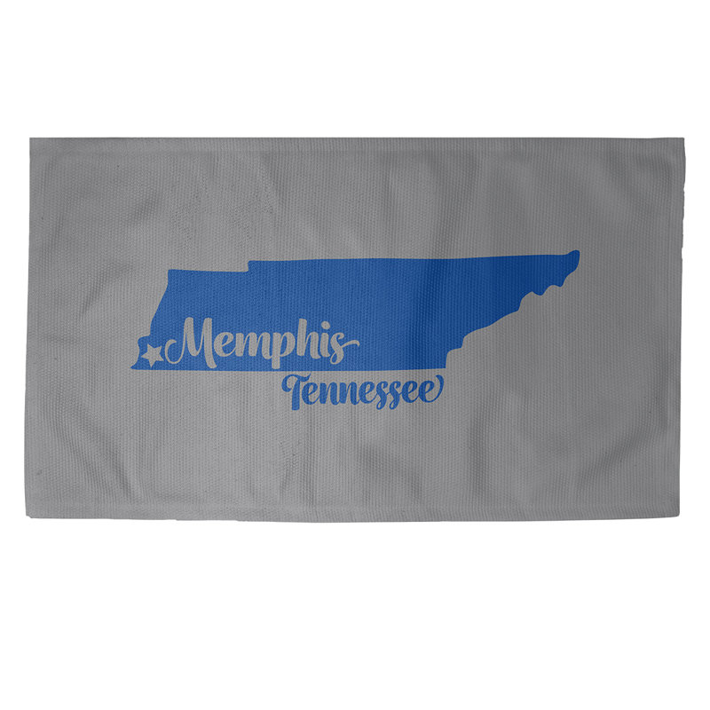 Tapis multicolore sports Tennessee, Rectangle 5 pi x 7 pi