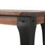 Console en bois brun 40 po Solano