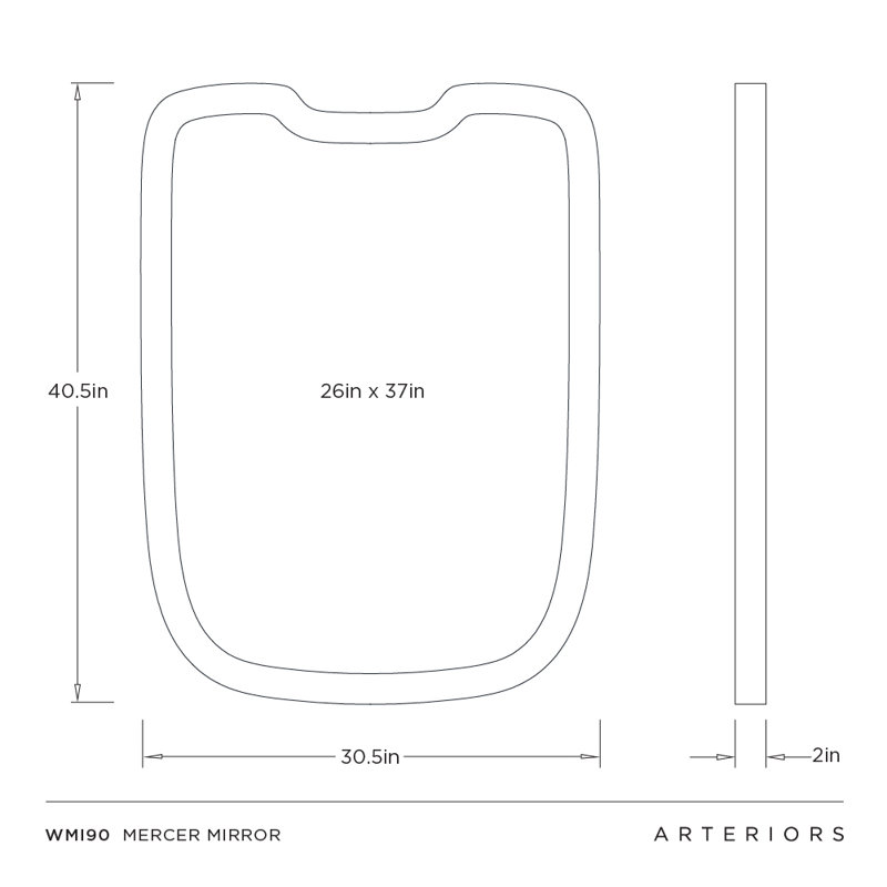 Mercer Rectangle Iron Mirror