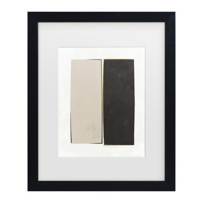 Bolog Mike Schick Monolithic II Neutral Matted Framed Art