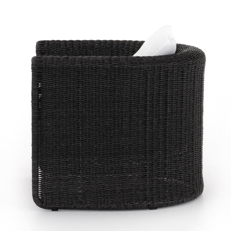 Tucson Outdoor Lounge Chair, Black