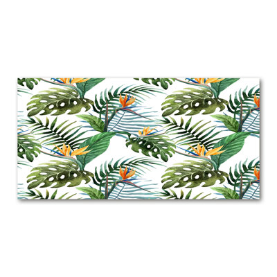 Tropical Flowers - Wrapped Canvas Print