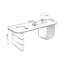 Bureau rectangulaire en bois massif noir-1217774299-1217774294