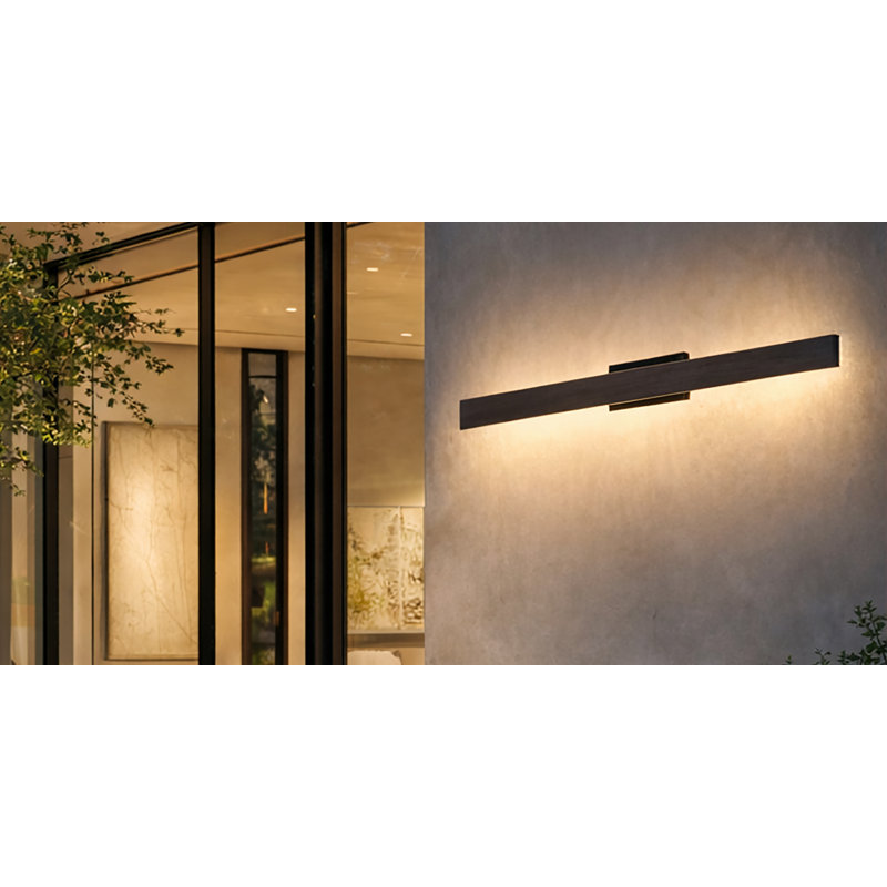 Applique murale à DEL Doniece, H 24 po x l 4,5 po x P 3 po, 12, Matte Black