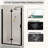 Solvyn Semi-Frameless Bi-Fold Pivot Shower Door with 1/4" Tempered Glass and Space-Saving Design-124032233