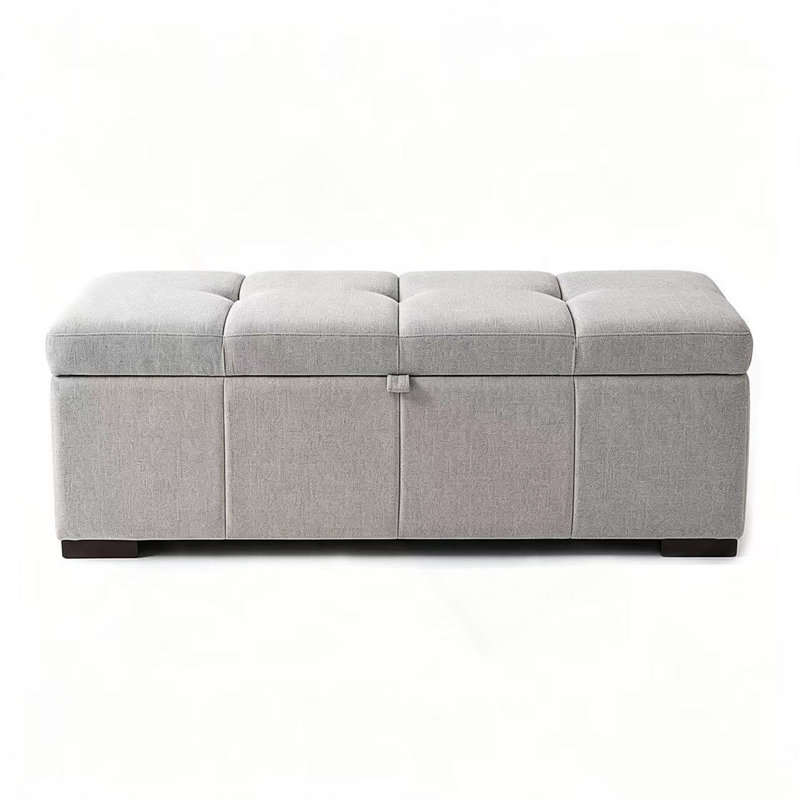 Banc de rangement moderne pour chambre à coucher avec compartiment caché
