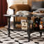 Retro solid wood light luxury coffee table-103409681-103409682