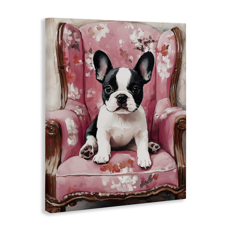 «Sweetest Dog Frenchie», conception par Annabelle Hall, H 40 po x l 30 po