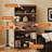 Brown Solid + Manufactured Wood+Glass Display Cases