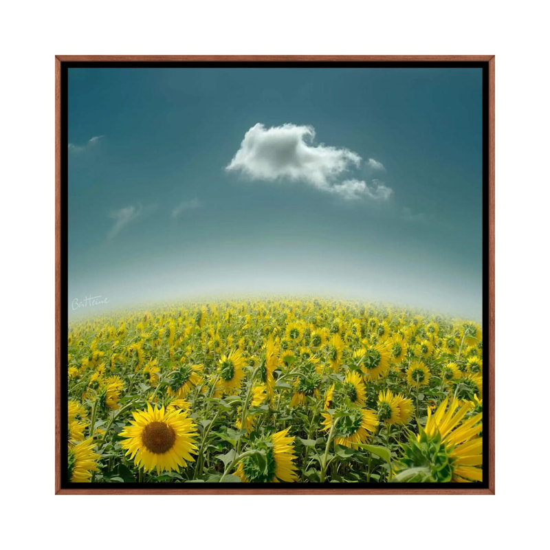 Be Unique by Ben Heine - Print on Canvas, Classic Brown Wood Framed, 93.98 cm H x 93.98 cm W